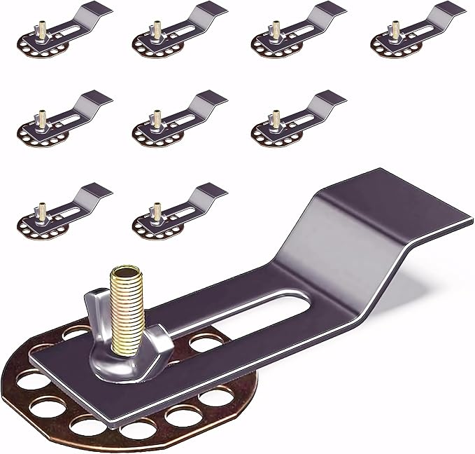 Undermount Sink Clips, Undermounting Sink Brackets, Bathroom Kitchen Ceramic Stainless Steel Sink Basin Support Clamps for Marble Granite Vanity Countertop Installation Repair Kit (30)