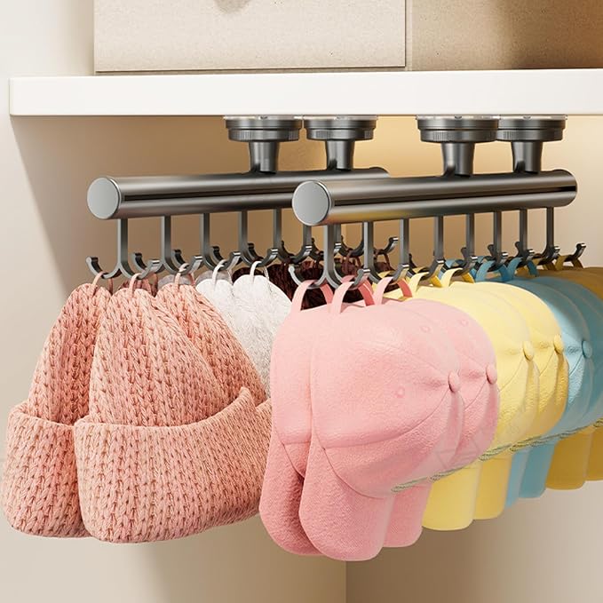 Modern Simple Suction Cup Hanger Systems Pull Out Design for Clothes Storage in Closet Wardrobes Space Efficient Suction Cup Hanger