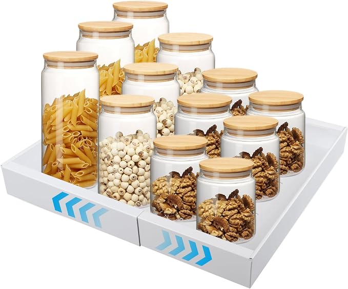 Pull Out Cabinet Organizer, 33 Lbs Capacity Heavy Duty Slide Outs Drawers, Multi-purpose Pull-Out Storage Organizers, No Drill Adjustable Slide outs Drawers for Kitchen, Pantry (White)