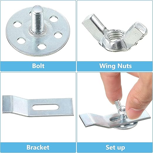 Enhon Undermount Sink Clips Kit 24 Pack, Sink Mounting Brackets, Heavy Duty Installation Hardware Fasteners for Kitchen Bathroom Countertop Vanity Sinks