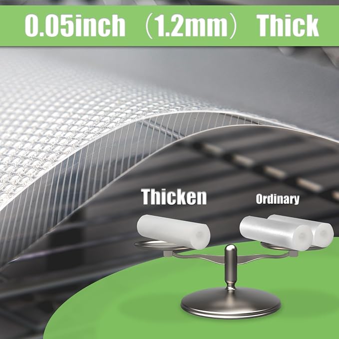 Shelf Liner for Wire Shelving. 18x197'', Easy to Cut. Thick/Waterproof/Non-Slip Non-Adhesive Stain-Proof for Clear Liner/Kitchen/Cabinet/Drawer