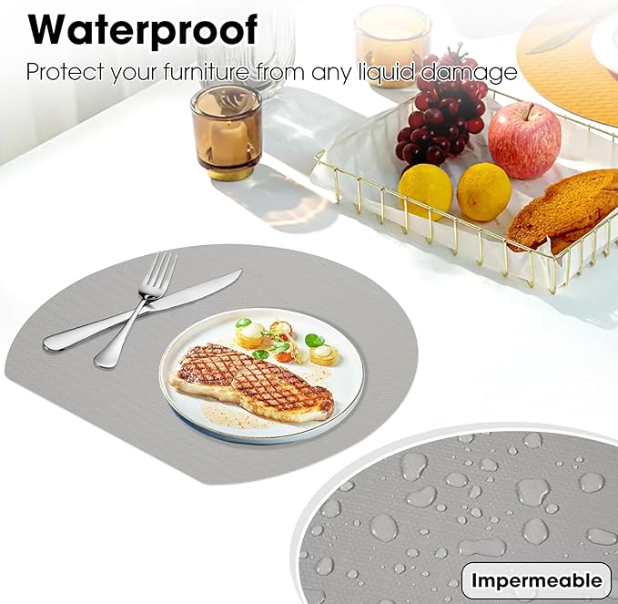 Drawer and Shelf Liner, Non-Slip Kitchen Cabinet Liners Non-Adhesive Thick Strong Grip Waterproof Washable Mats Protect Dresser Shelves Cupboard Bathroom Cabinets, Light Gray, 12 in X 10 FT