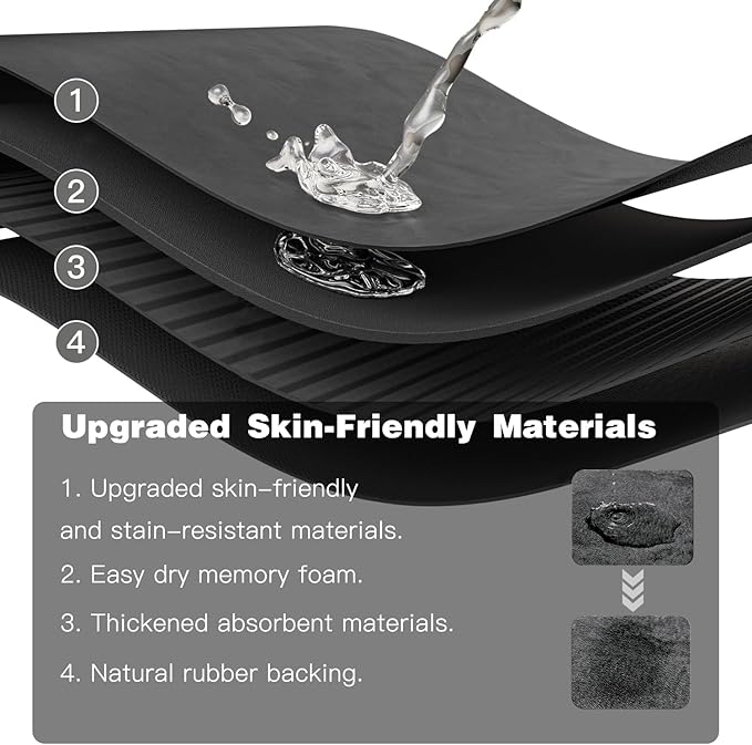 TYUU Bath Mat, Bathroom Rugs Non Slip Washable Thin Absorbent Quick Dry Bath Mat Fits Under Door Bathroom Floor Mat Perfect for Bath, Shower, or Sink 17"x59" Dark Grey