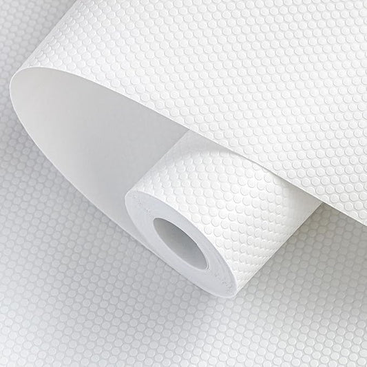 Shelf Liners 19 inch x 20 ft Shelf Liners for Kitchen cabinets nonstick Shelf Lining Drawer Mats EVA Protector for Cupboard (White,19 inch x 20 ft)