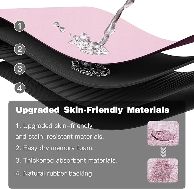 TYUU Pink Bath Mat, Bathroom Rugs Non Slip Washable Thin Absorbent Quick Dry Bath Mat Fits Under Door Bathroom Floor Mat Perfect for Bath, Shower, or Sink 17"x59" Pink