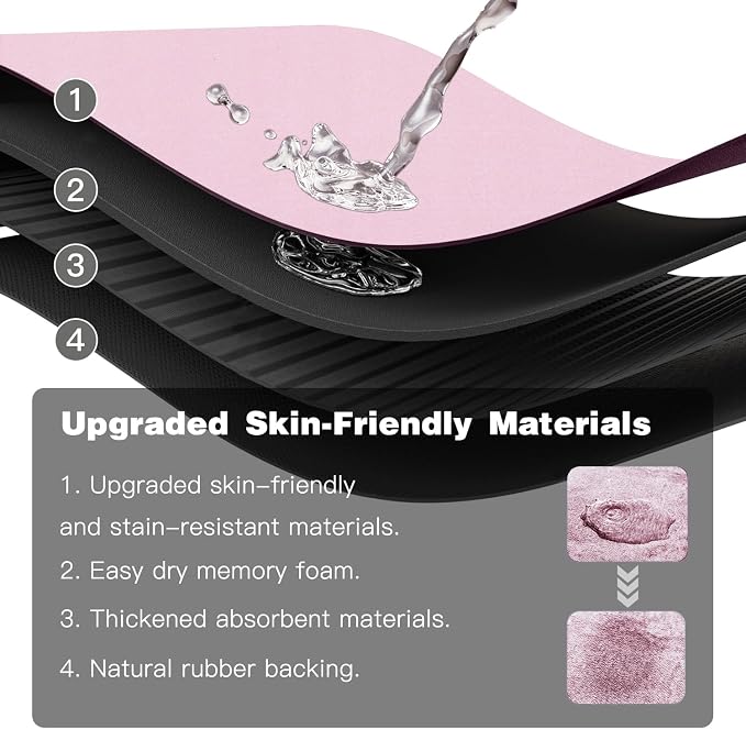 TYUU Pink Bath Mat, Bathroom Rugs Non Slip Washable Thin Absorbent Quick Dry Bath Mat Fits Under Door Bathroom Floor Mat Perfect for Bath, Shower, or Sink 24"x36" Pink