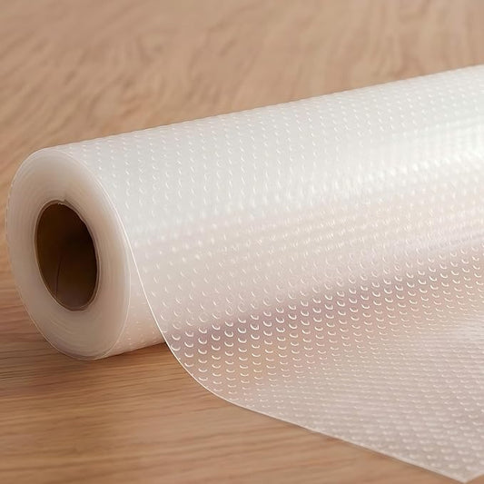 Shelf Drawer Liner for Kitchen Cabinet Mat 14 Inch Wide X 20 Ft Non Adhesive Pantry Closet Shelf Liner Non Slip Waterproof Washable Strong Grip Mat for Bathroom Refrigerator Under Sink Rv Cupboard