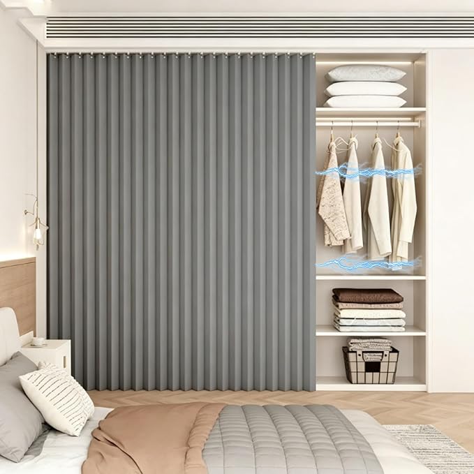 Magnetic Self-Adhesive Cabinet Rails for Shelves, No-Drill Folding Closet Organizers, Ideal for Under Sink, RV & Laundry Room - Blackout Space-Saving Solution