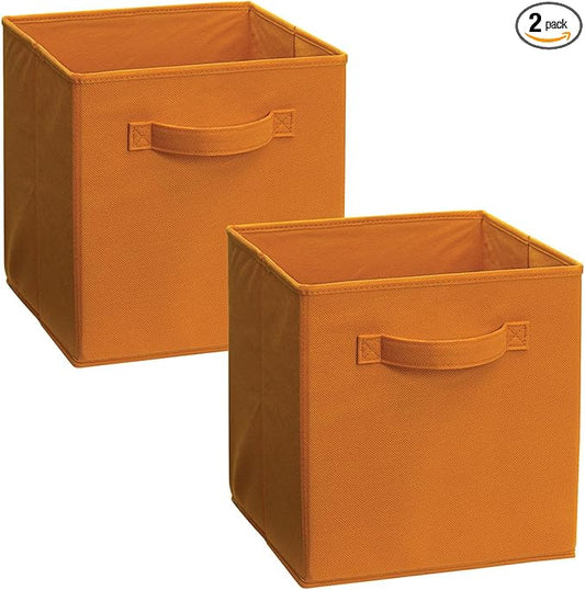 ClosetMaid 11533 Cubeicals Fabric Drawer, Fiesta Orange, 2-Pack