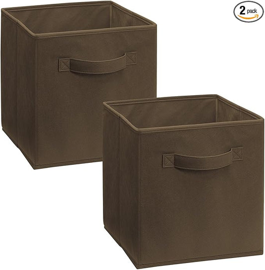 ClosetMaid 3786 Cubeicals Fabric Drawer, 2-Pack, Dark Brown