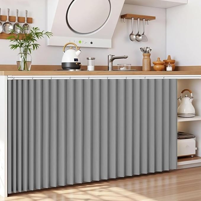 Under Sink Cabinet Organizers, Magnetic No-Drill Adhesive Tracks for Kitchen, Pantry, RV & Laundry Room - Space-Saving Storage Solutions for Cabinets