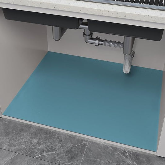 Under Sink Mats-20" x 16" (Cut-to-Fit) Absorbent Shelf Liner for Kitchen&Bathroom Cabinets | Non-Slip, Quick-Dry Cabinet Liner for Under Sink, Vanity & Utility Storage (Navy,20''x16'')