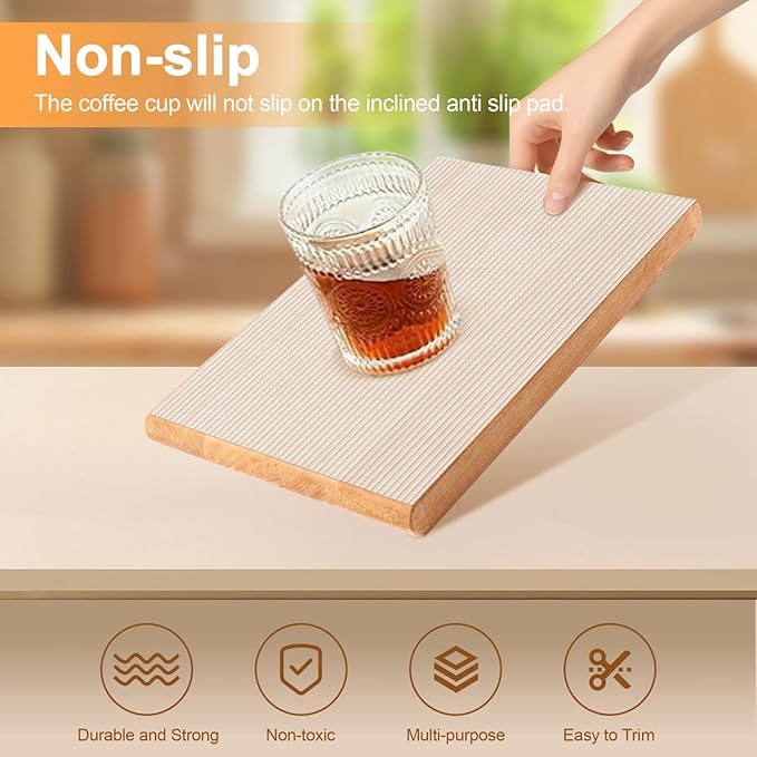 FEXIA Shelf Liner for Kitchen Cabinets Non-Slip Drawer Liner 16 Inches x 20 FT Waterproof & Oil-Proof Non Adhesive Durable Material Fridge Liner for Shelves