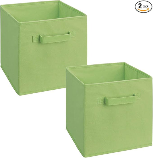ClosetMaid 18654 Cubeicals Fabric Drawer, Green, 2-Pack