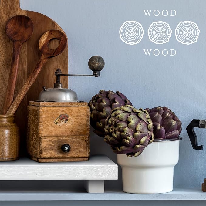 Nuogo Wood Riser Tray Soap, Stand Soap Tray for Kitchen Sink, Wood Pedestal for Kitchen Counter Sink Stand Decorative Rustic Bathroom Dishes Plant Bottles Candles Display(9 x 6 Inch,White)