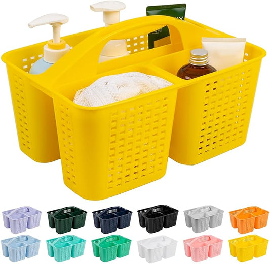 Tiawudi Portable Shower Caddy, Caddy Organizer with Handle, Plastic Shower Basket Hold Soap, Shampoo, Hair Supplies and Beauty Products, Cleaning Supplies Organizer for Home, Dorm, Shelf and Cabinet