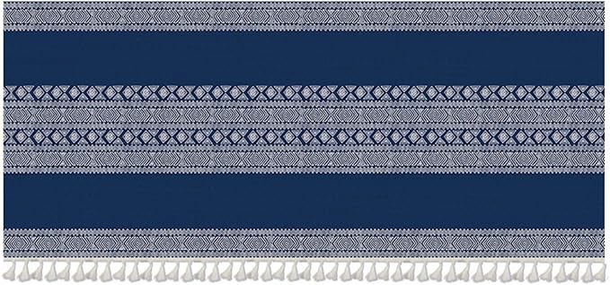 Kitchen Curtain Under The Sink Privacy Dust Proof Cabinet Curtains Short Curtains for Kitchen Waredore Laundry Room Navy Blue, 31.5" W x 23.6" L (Pack of 1)