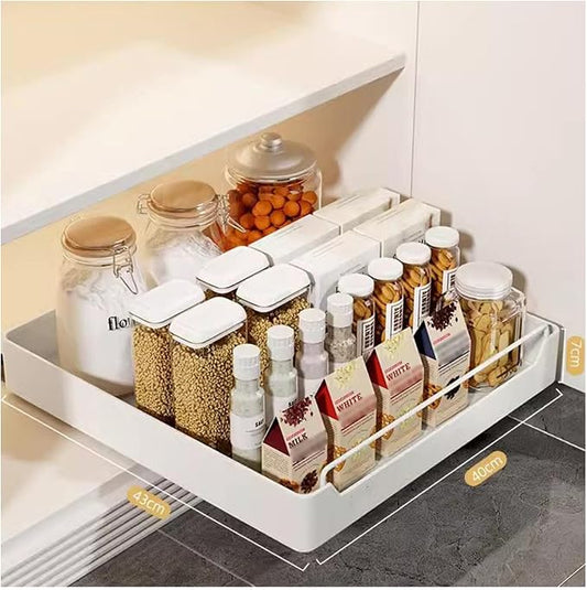 Pull Out Drawers for Cabinets Pull-Out Cabinet Organizer Slide Out Cabinet Pull Out Drawer Shelves for Cabinets for Gluing Expandable Drawer Kitchen without Drilling