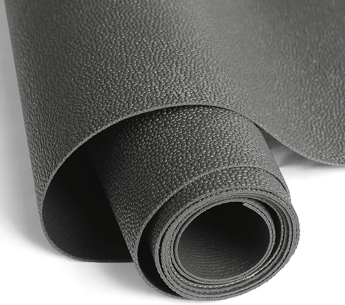 WochiTV Shelf Liner for Cabinets, Drawer Non Adhesive Non Slip Foam Mat for Kitchen, Pantry, Bathroom, Cupboard, Garage, Closet, Shelves, Drawer, Tool Box, Gray 11.8 x 59 inches