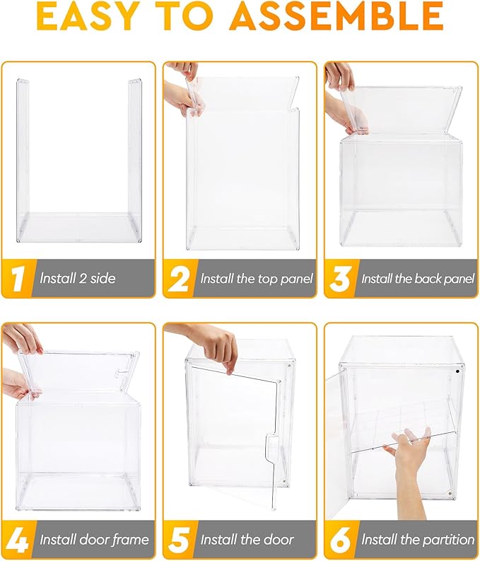MEI NIAN Pastry Display Case,Bread Box for Kitchen Countertop,4-Layer Adjustable BreadBox, Large Capacity Bread Box for Home-baked Breads,Muffins,Bagel Storage Container, Bread Holder-2pcs