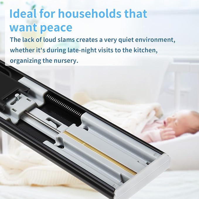 Soft Close Drawer Slides 5 Pairs Full Extension 12 14 16 18 20 22 24 inch Side Mount Pull Out Kitchen Cabinet Rails Bracket Replacement Ball Bearing Tracks kit Guide Runner 100 LB Capacity
