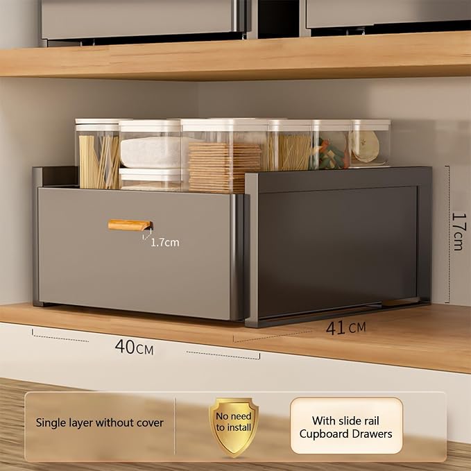 Pull Out Drawers for Cabinets Expandable Drawer Slide Out Cabinet Organizer Kitchen Extendable Drawers Storage Shelves for Kitchen Cabinets Extendable Pull Out Drawer