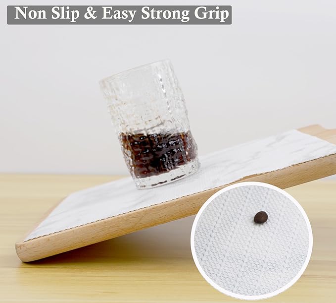 Shelf Liner Non Adhesive for Kitchen Cabinets 16 Inch Wide X 20 Ft Cabinet Liners Non-Slip Washable Drawer Liners Waterproof Marble Printed Cupboard Mat for Shelving Closet Fridge Bathroom