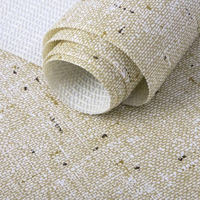 17.7'' X 96'' Beige Shelf Liner Drawer Liner for Kitchen Cabinet Non Adhesive, Strong Grip Anti Slip Cabinet Liners for Shelves, Oil-Proof Waterproof Cupboard Liner