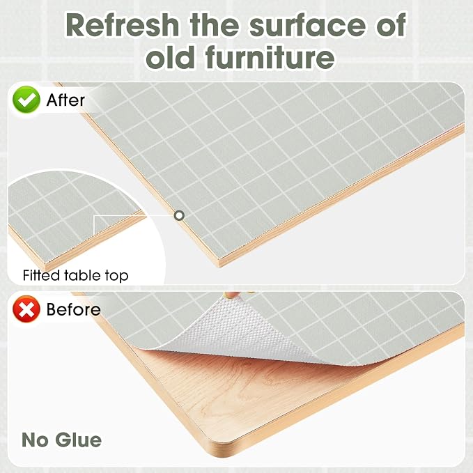 Drawer and Shelf Liner, Non-Slip Kitchen Cabinet Liners Non-Adhesive Thick Strong Grip Waterproof Washable Mats Protect Dresser Shelves Cupboard Bathroom Cabinets, Light Green, 12 in X 20 FT