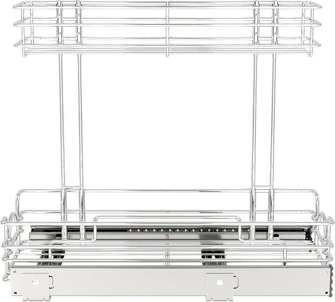 REV-A-SHELF Two-Tier Undersink Steel Wire Pullout Organizer
