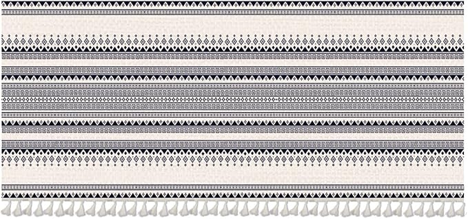 Kitchen Curtain Under The Sink Privacy Dust Proof Cabinet Curtains Short Curtains for Kitchen Waredore Laundry Room Black, 31.5" W x 23.6" L (Pack of 1)