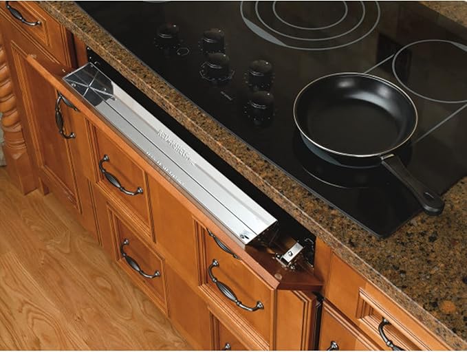 Rev-A-Shelf 31" Slim Tip-Out Sink Tray for Kitchen and Bathroom Base Cabinets, Stainless Steel Sponge Holder, Min Opening Width of 33.25", Silver, 6541-31-52