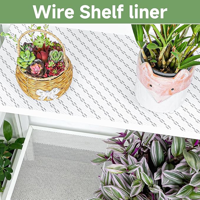 Shelf Liners 19 inch x 20 ft Shelf Liners for Kitchen cabinets nonstick Shelf Lining Drawer Mats EVA Protector for Cupboard (White Diagonal Stripes,19 inch x 20 ft)