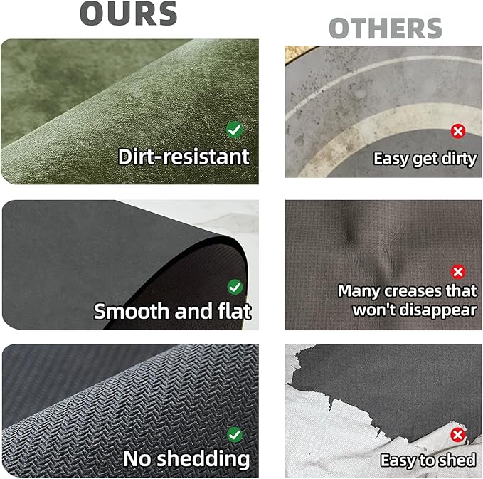 TYUU Bathroom Mat Quick Dry, Bathroom Rugs Non Slip Washable Thin Absorbent Bath Mat Fits Under Door Bathroom Floor Mat Perfect for Bath, Shower, or Sink 17"x59" Sage Green