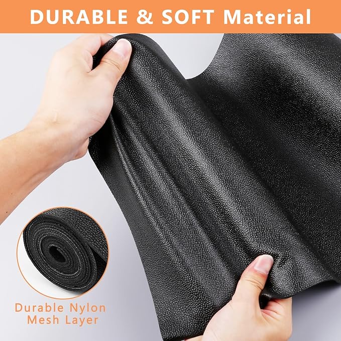 WochiTV Shelf Liner for Cabinets, Drawer Non Adhesive Non Slip Foam Mat for Kitchen, Pantry, Bathroom, Cupboard, Garage, Closet, Shelves, Drawer, Tool Box, Black 13.78 x 236.2 inches