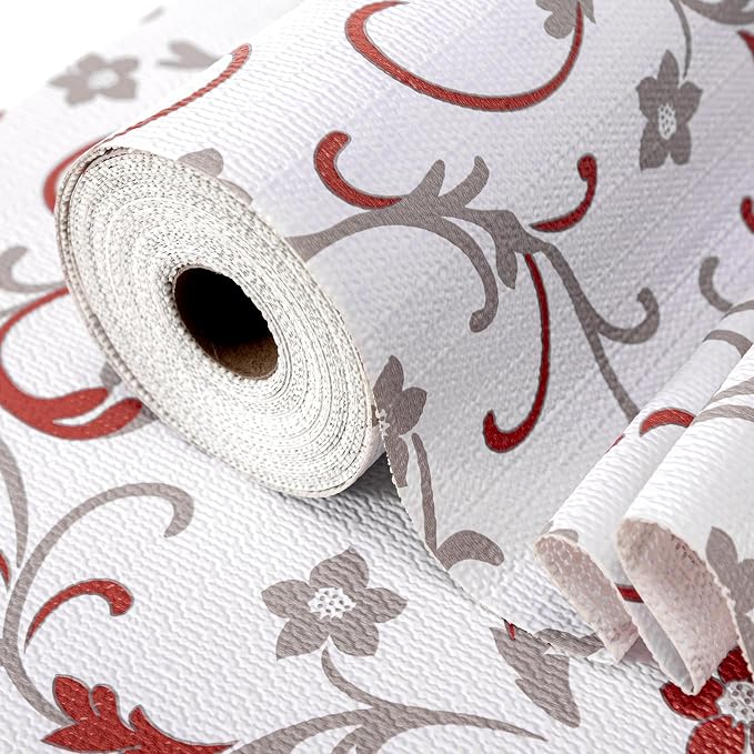 Shelf Liners Non Adhesive 5Rolls*12'' X 120'' Drawer Liner for Kitchen Cabinets, Waterproof Shelf Liners Durable Anti-Slip for Kitchen Cabinets Cupboard Liner