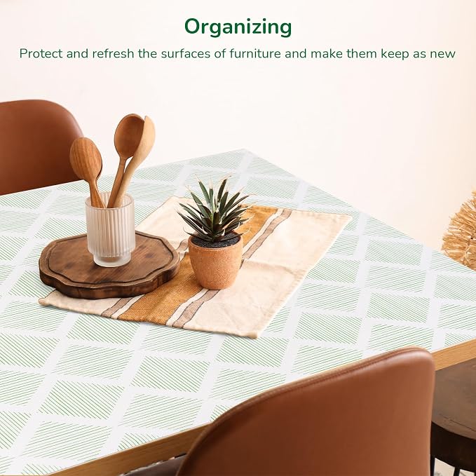 Drawer and Shelf Liner for Kitchen, Non-Slip Non-Adhesive Cabinet Liners for Cupboard, Dresser, Shelves, Tool Box, Pantry, Thickened Easy Install, Strong Grip, 17.5In x 20FT, Green