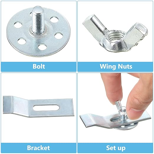 Enhon Undermount Sink Clips Kit 36 Pack, Sink Mounting Brackets, Heavy Duty Installation Hardware Fasteners for Kitchen Bathroom Countertop Vanity Sinks