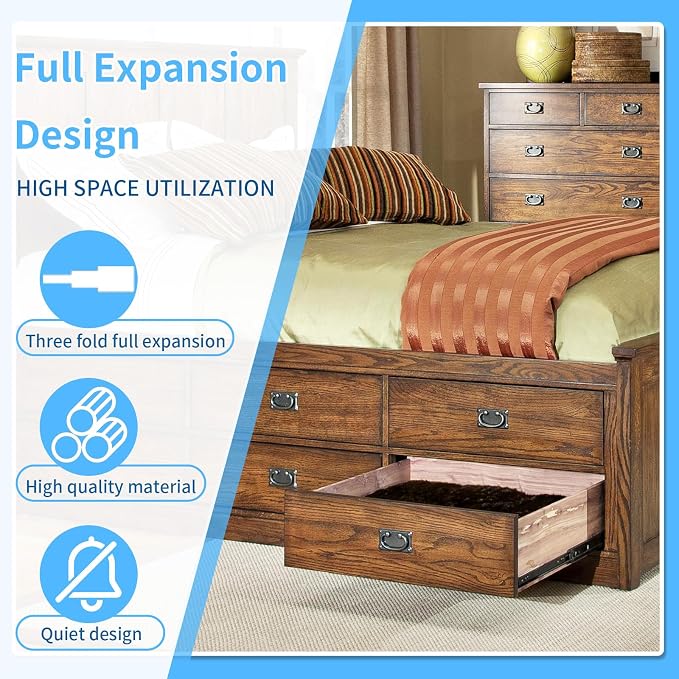 Drawer Slides 1 Pair Full Extension 10 12 14 16 18 20 22 24 inch Side Mount Rails Dresser Cabinet Bracket Replacement Ball Bearing Tracks Guide Metal Runner 100 LB (Basic-1 Pair, 18 Inch)