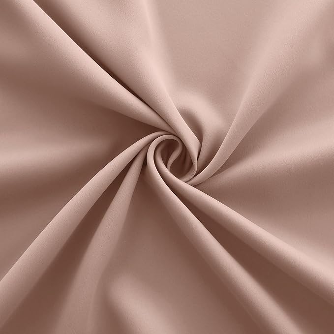 KOUFALL Blush Pink Blackout Curtains for Bedroom Girls Short Small Window Curtains for Girls Room Bathroom 34 x 24 Inch Length