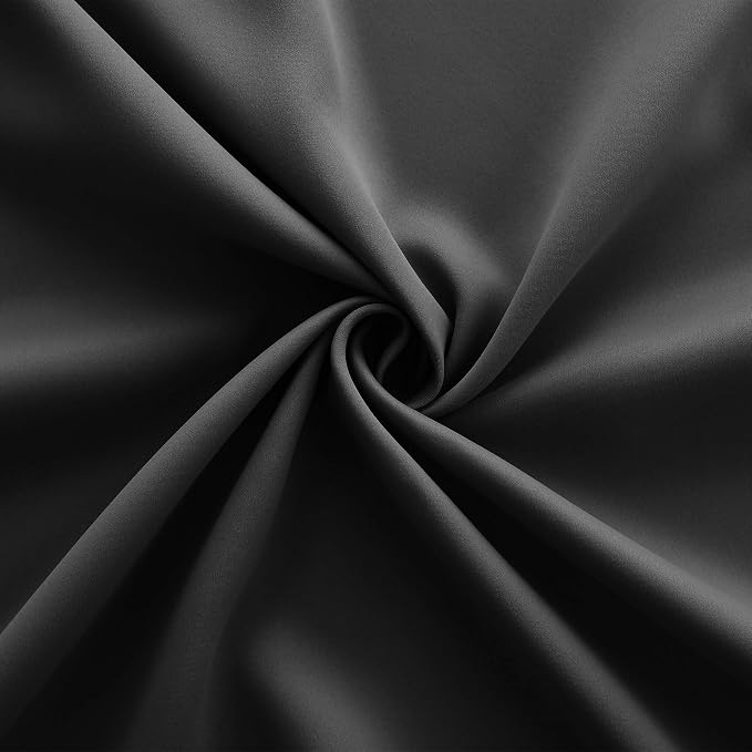KOUFALL Bathroom Curtains Window,30 Inch Short Blackout Curtains for Small Windows,Wide 34 x 30 in Length