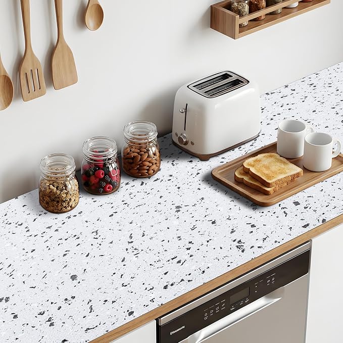 3Rolls*12'' X 120'' Shelf Liners Drawer Liner for Kitchen Cabinet Non Adhesive, Strong Grip Anti Slip Cabinet Liners for Shelves, Oil-Proof Waterproof Cupboard Liner