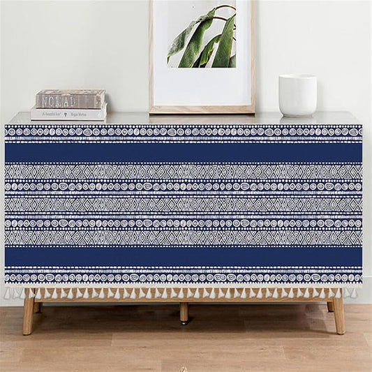 Kitchen Curtain Under The Sink Privacy Dust Proof Cabinet Curtains Short Curtains for Kitchen Waredore Laundry Room Navy Blue, 55.1" W x 23.6" L (Pack of 1)