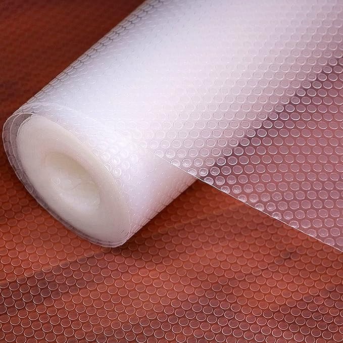 Shelf Liners 24 inch x 20 ft Kitchen Cabinets Liner Non-Stick Drawer Mats EVA Protector Shelving Cupboard Lining (Clear, 24 inch x 20 ft)