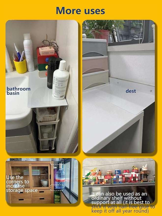 Metal Kitchen Refrigerator Gap Partition Side Panel For Crack Behind Refrigerator Kitchen Partition Panel No Drill Countertop Gap Extension Board(Black,19.68 * 7.87inch)
