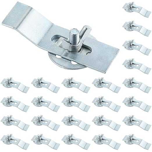 Enhon Undermount Sink Clips Kit 24 Pack, Sink Mounting Brackets, Heavy Duty Installation Hardware Fasteners for Kitchen Bathroom Countertop Vanity Sinks