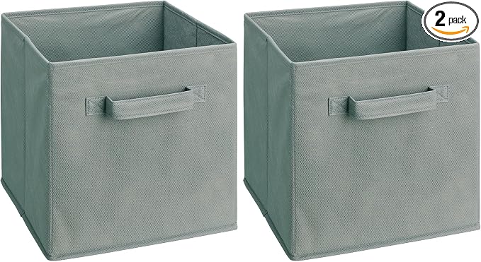 ClosetMaid 58657 Cubeicals Fabric Drawer, Gray (Pack of 2)