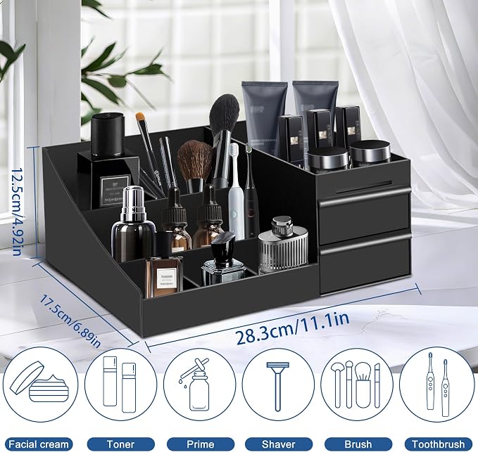 Mens Cologne Organizer,Mens Bathroom Organizer,Cologne Organizer for Men,Perfume Organizer,Cologne Stand,Cologne Shelf,Perfume Stand,Bathroom Countertop Storage,Easter Gifts for Men