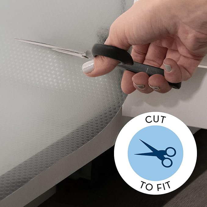 S&T INC. Under Sink Mat, Shelf Liner for Kitchen Cabinet Non-Adhesive, Waterproof Drawer or Cabinet Liner, 24 Inches x 30 Inches, Grey Plastic, 1 Pack