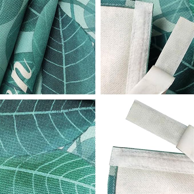 Kitchen Curtain Under The Sink Privacy Dust Proof Cabinet Curtains Short Curtains for Kitchen Waredore Laundry Room Black, 23.6" W x 15.7" L (Pack of 1)